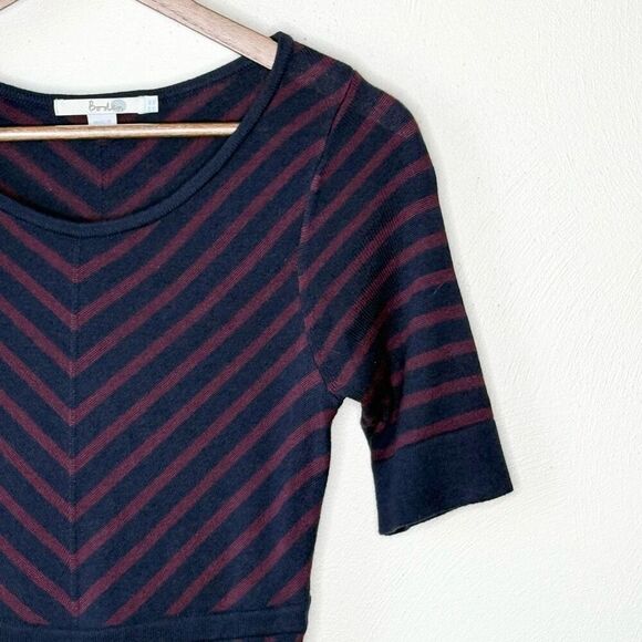 Boden Chevron Striped Half Sleeve Knitted Sweater Dress - Women’s US 4 - Picture 5 of 9